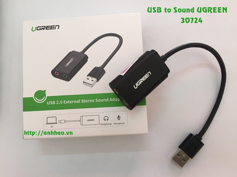 Cáp chuyển USB to Sound Ugreen 30724 chính hãng